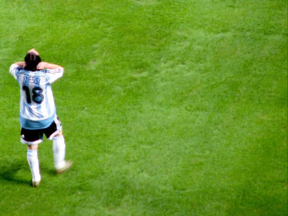 Messi bei der Copa América 2007 in Venezuela (Argentinien gegen Peru, 8. Juli)
