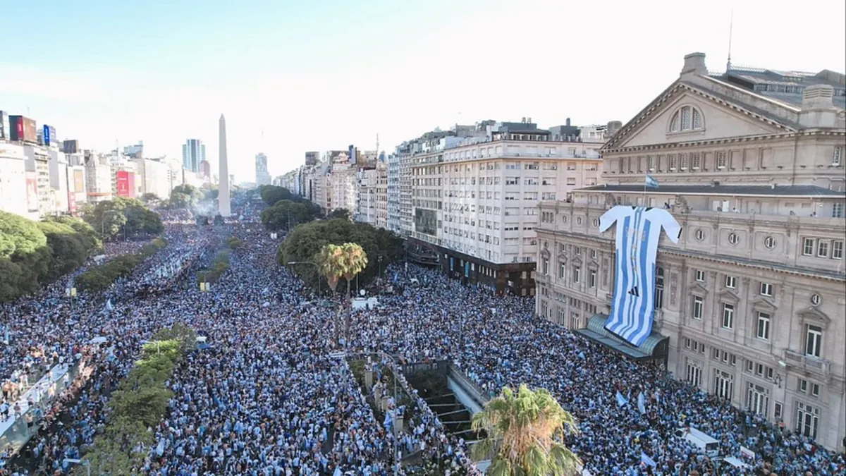Buenos Aires am Abend des 18. Dezember 2022